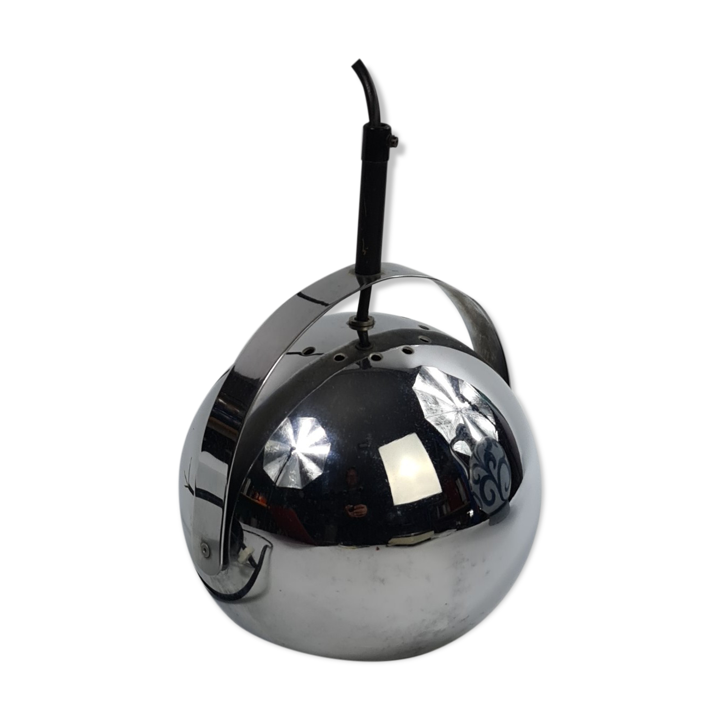 Vintage chrome pendant light