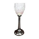 Period lamp art deco glass attributed to p. gilles