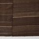 5x8 Dark Brown Ethnic Turkish Kilim Rug, 169x238Cm