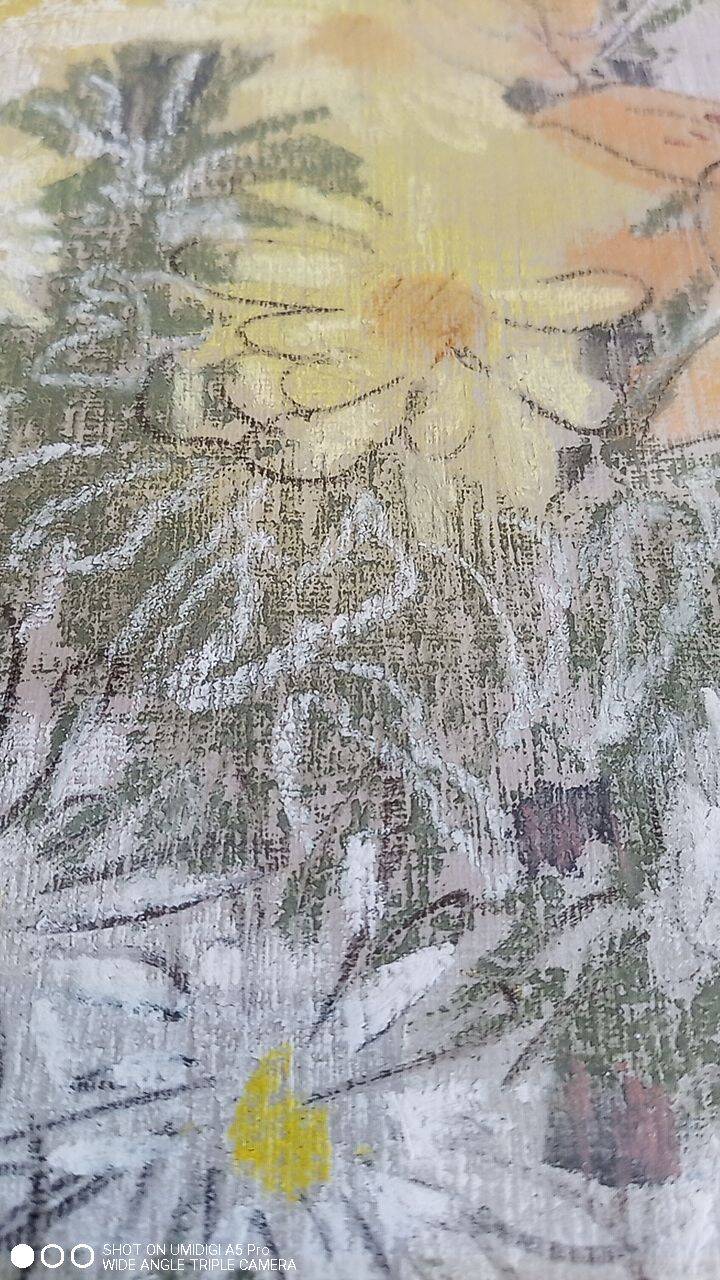 Pastel - Christine Delessert - 48 x 34 cm - bouquet of flowers