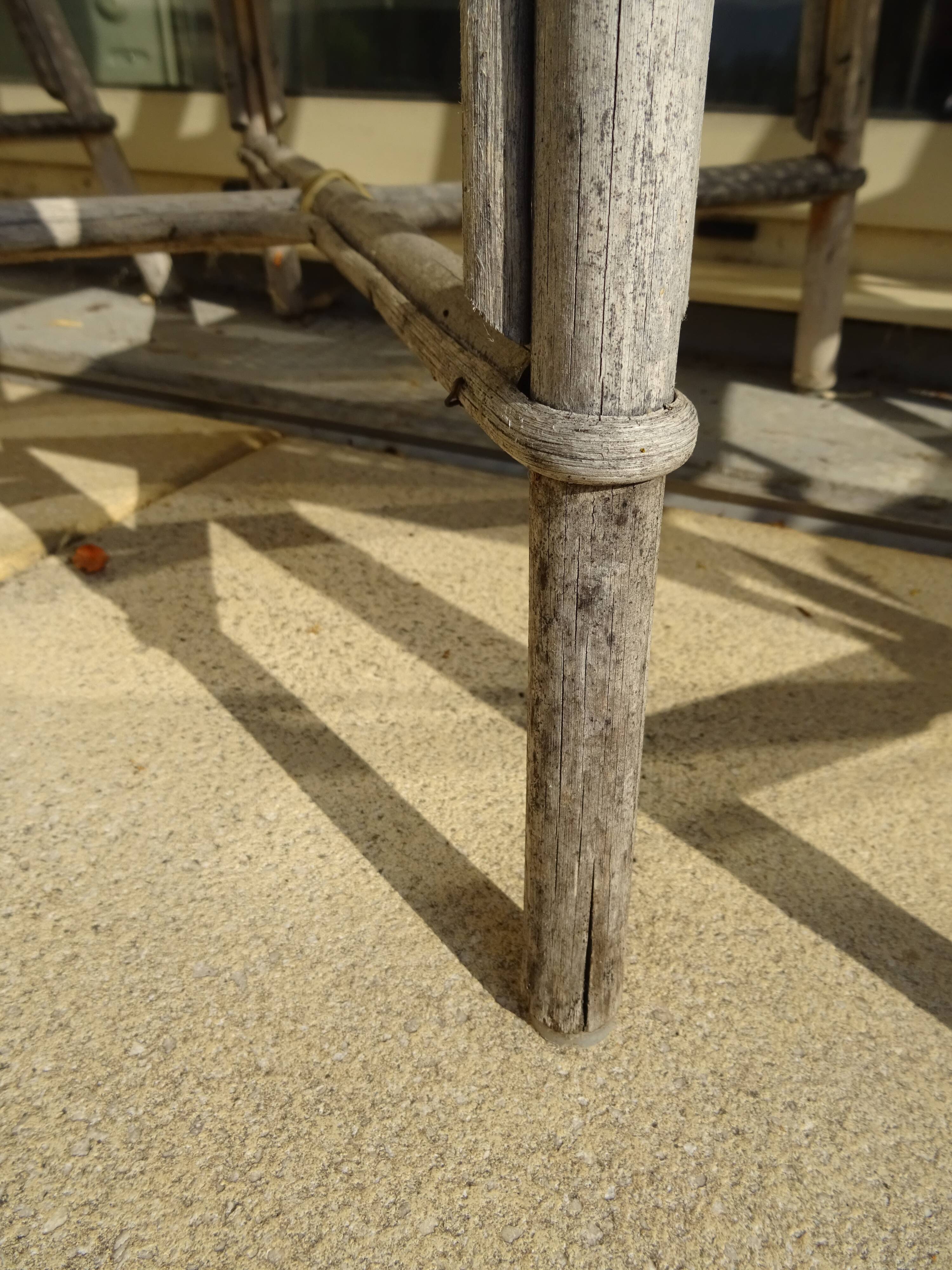 4 vintage bistrot de Paris rattan chairs