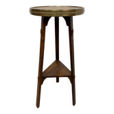 Side table in Jugendstil with a brass top by Joseph Maria Olbrich