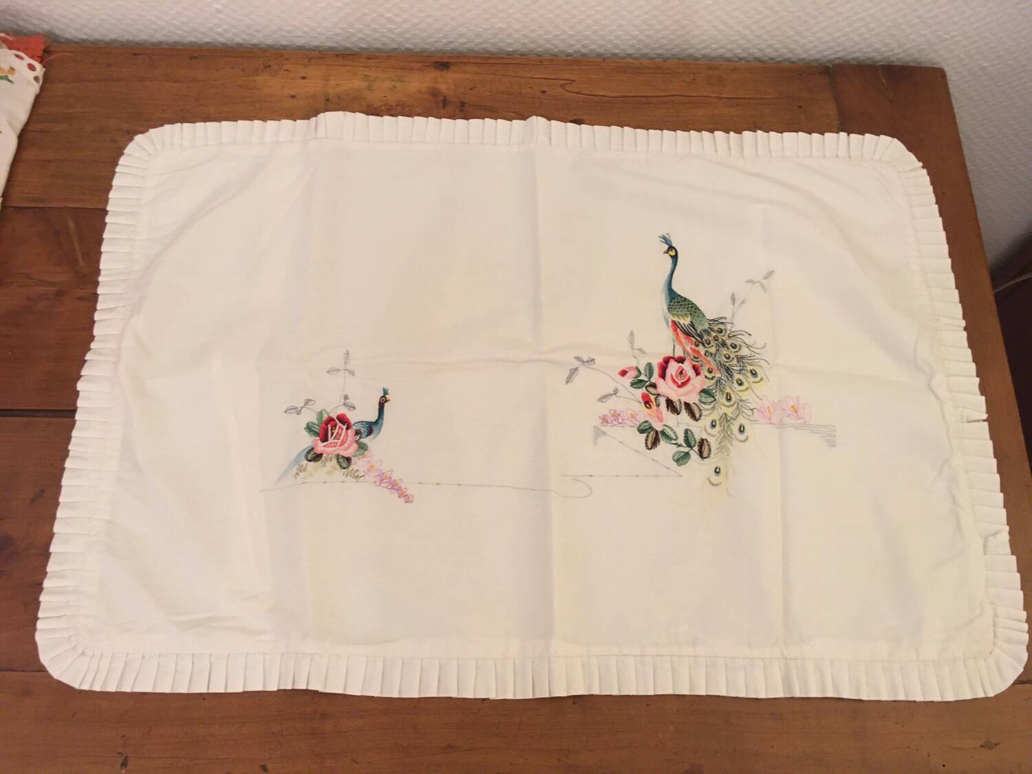 Antique pillowcase