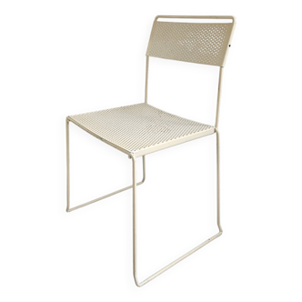 Vintage perforated sheet metal chair