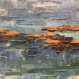 Landscape painting of the Mediterranean signed Naudon