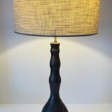 Large handmade stoneware lamp, 1960s-70s