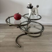 Morex coffee table attributed to Milo Baughman, 1970s, 3 trays.