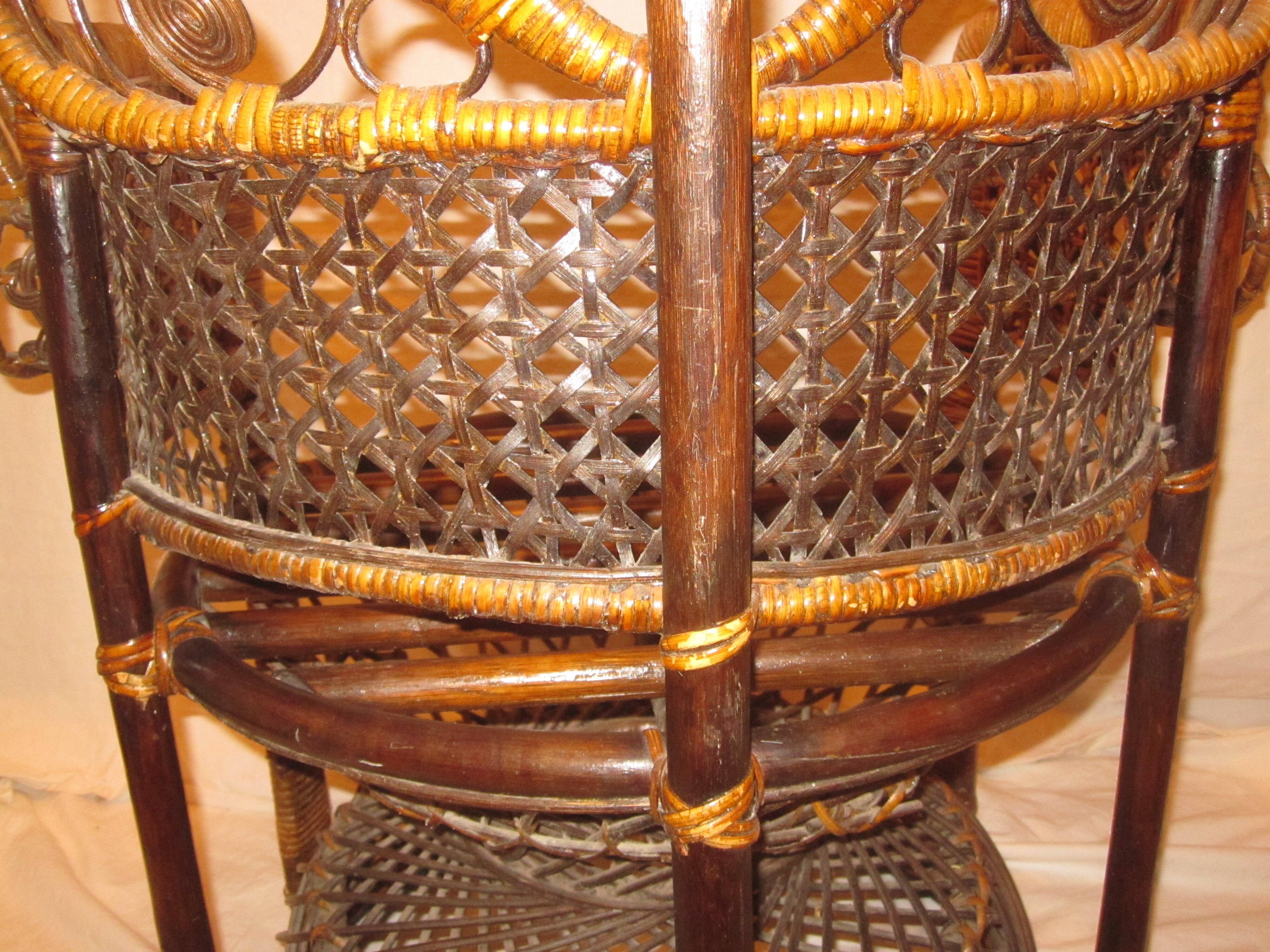 Emmanuelle rattan armchair