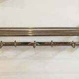 20s chrome wall coat rack