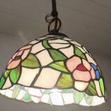 Tiffany-style pendant light – Ø 20cm – genuine glass – heavy