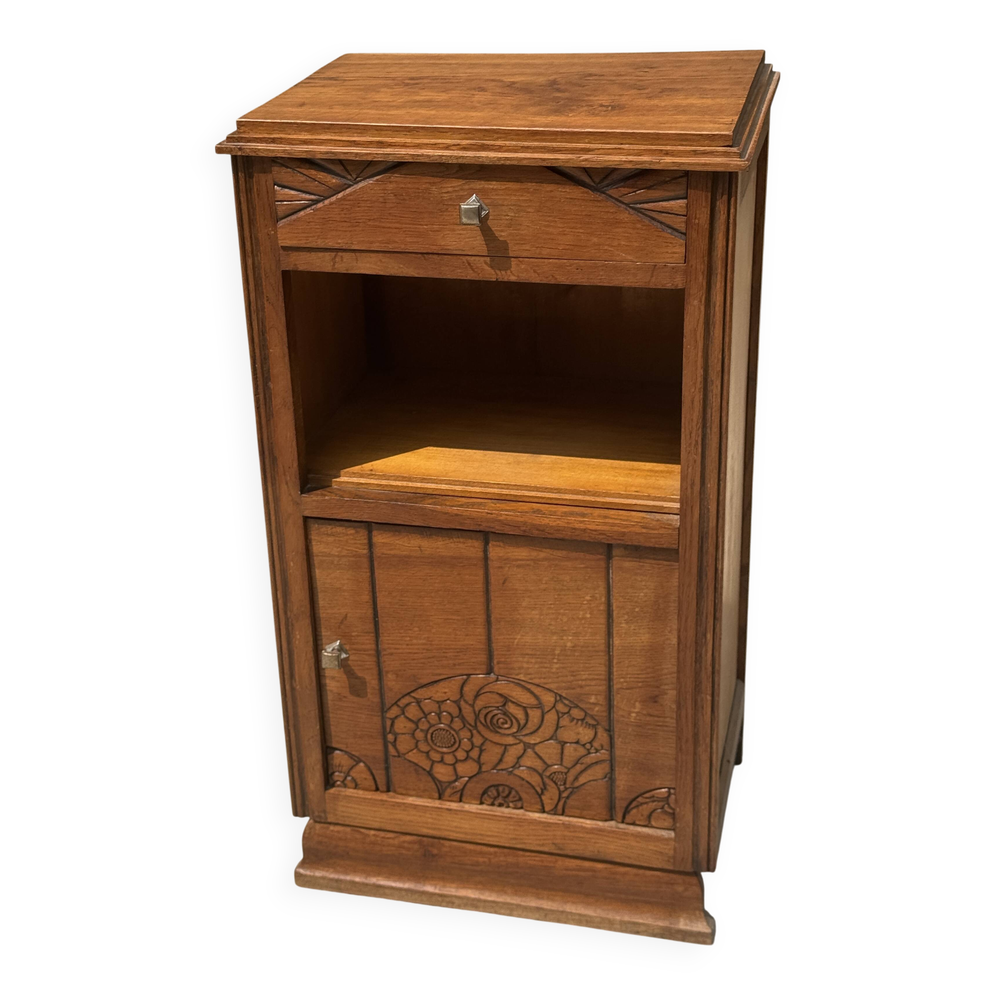 Art Deco bedside or jam cabinet H77.5