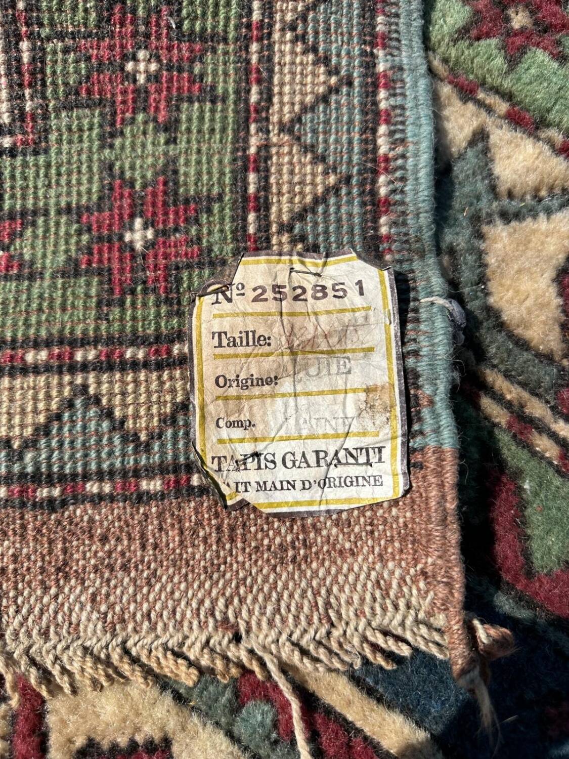 Handmade Turkish rug