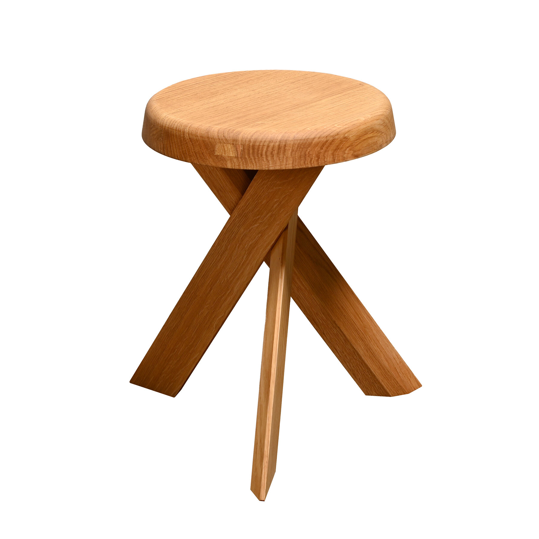 Pierre Chapo Stool S31A in solid Oak wood by Chapo Creation, France