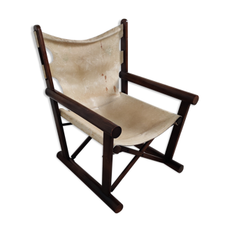 Fauteuil vintage pliant de Carlo Hauner et Martin Eisler