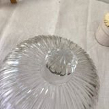Ancienne cloche verre strié