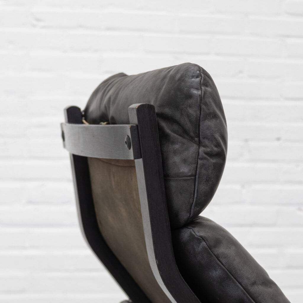 Bentwood & Leather Lounge Chair 1970s