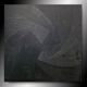 Minimalist monochrome abstract painting in black
