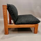 Massive oak chair Scandinavian design 1960.