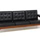 3-seater leather sofa, ope olof persson, sweden, 1960s