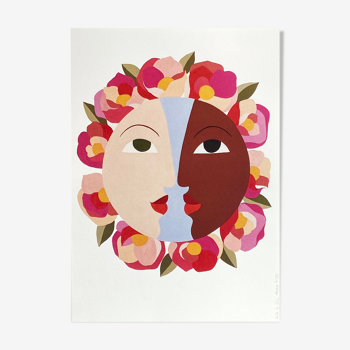 Poster "we" flowers