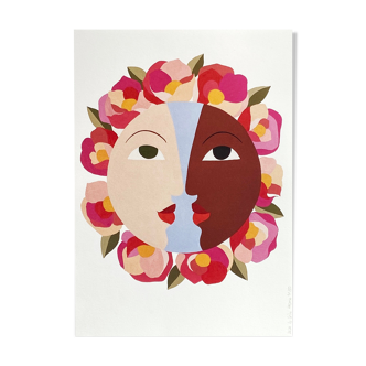 Poster "we" flowers