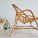 Rattan basket armchair, 1960s