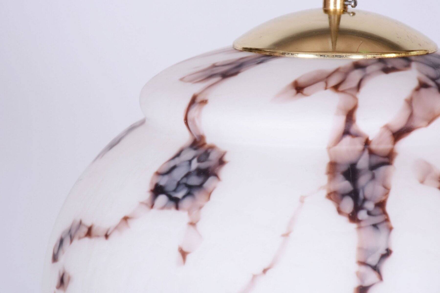 Mid-Century Modern Pendant Light in Brass by Kamenický Šenov, Czech, 1960s