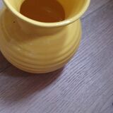 Vase boule en porcelaine jaune curry Poët Laval- LPR22055