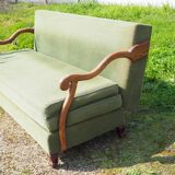Louis XIII Style Convertible Sofa Sheep Bones