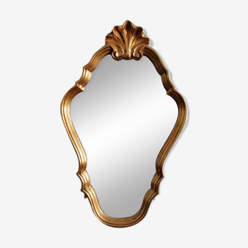 Golden mirror 41x66cm
