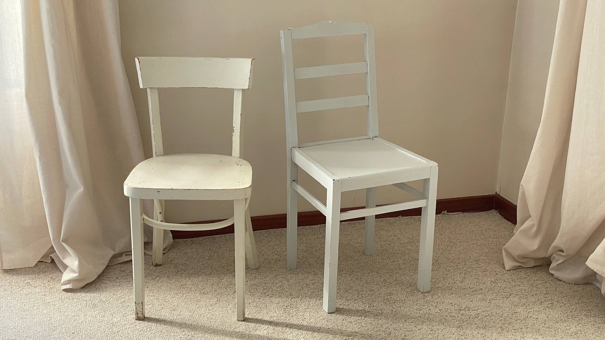 Paire de chaises bistrot vintage