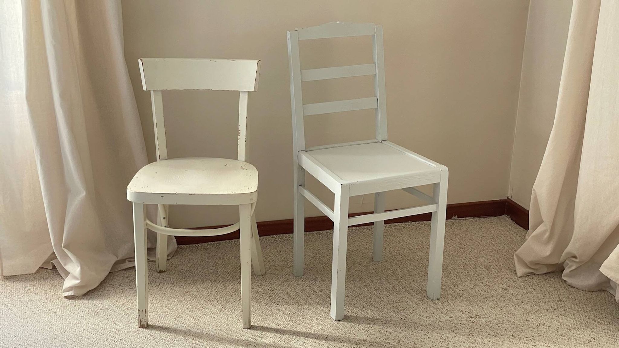 Pair of vintage bistro chairs