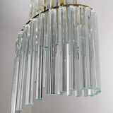 Pia Guidetti Crippa Mid-Century Modern Italian Murano Chandelier for Lumi
