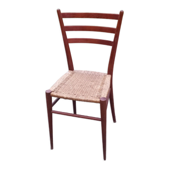 Chair Consorzio sedie friuli series A of the 50s/60s roped seat