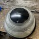 Black Holophane wall light