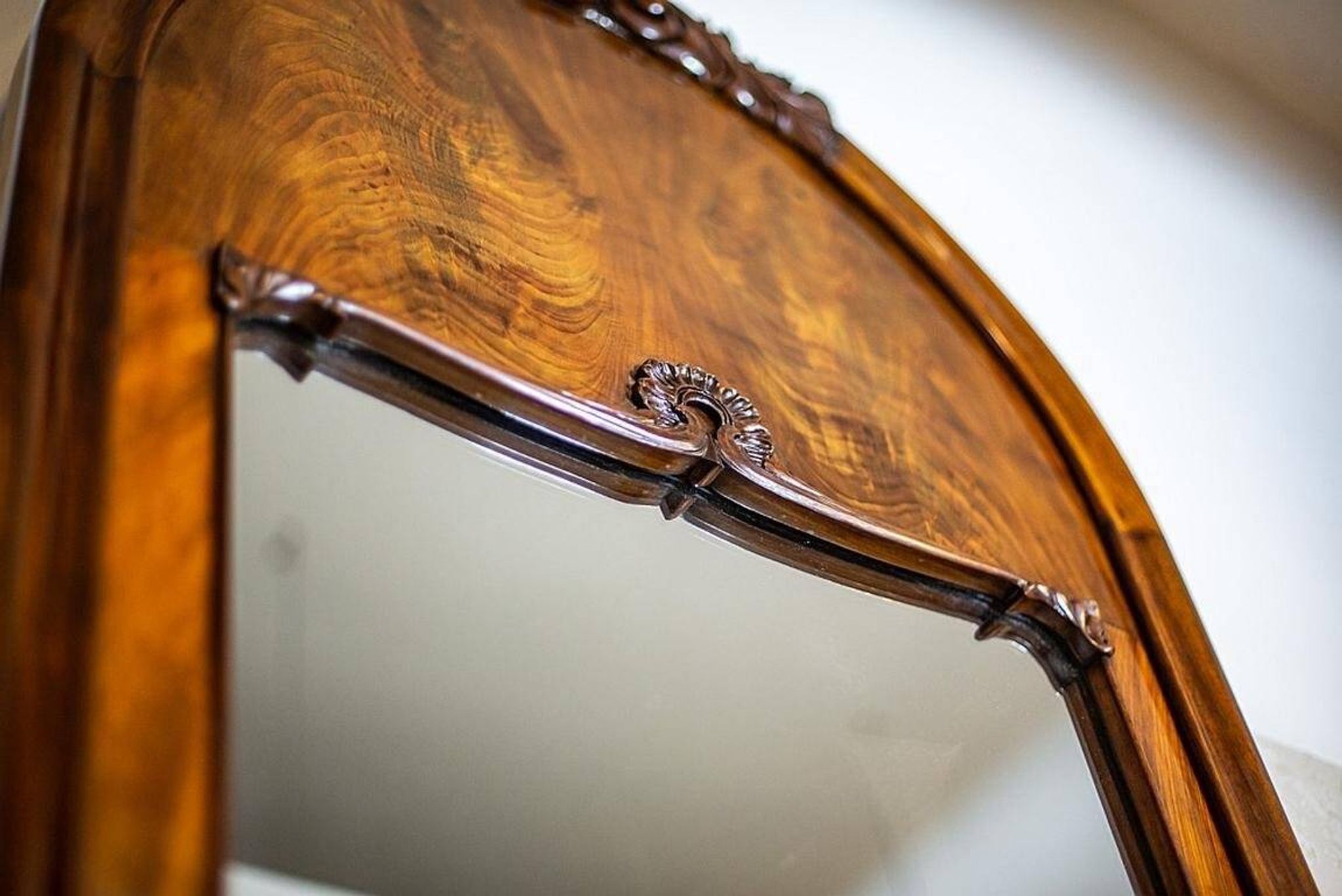 Set of Antique Louis Philippe Mirror and Console Table, 1890s