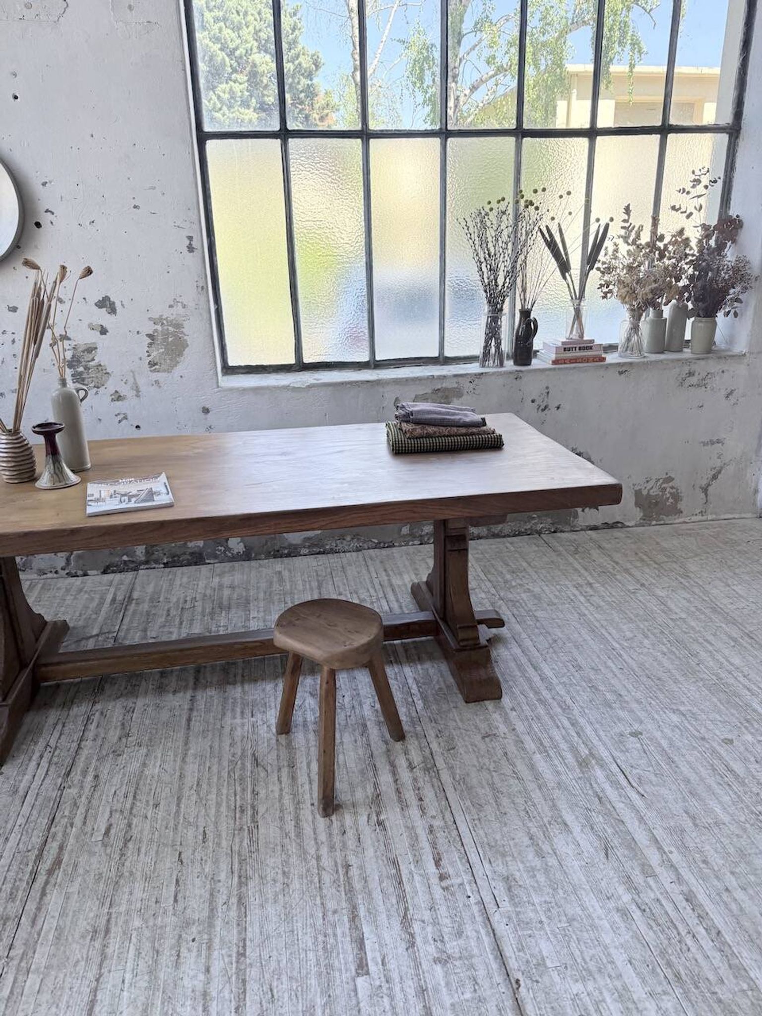 Table monastère chêne 1950 XXL