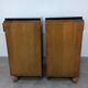 Pair of bedside tables art deco style marble black portor