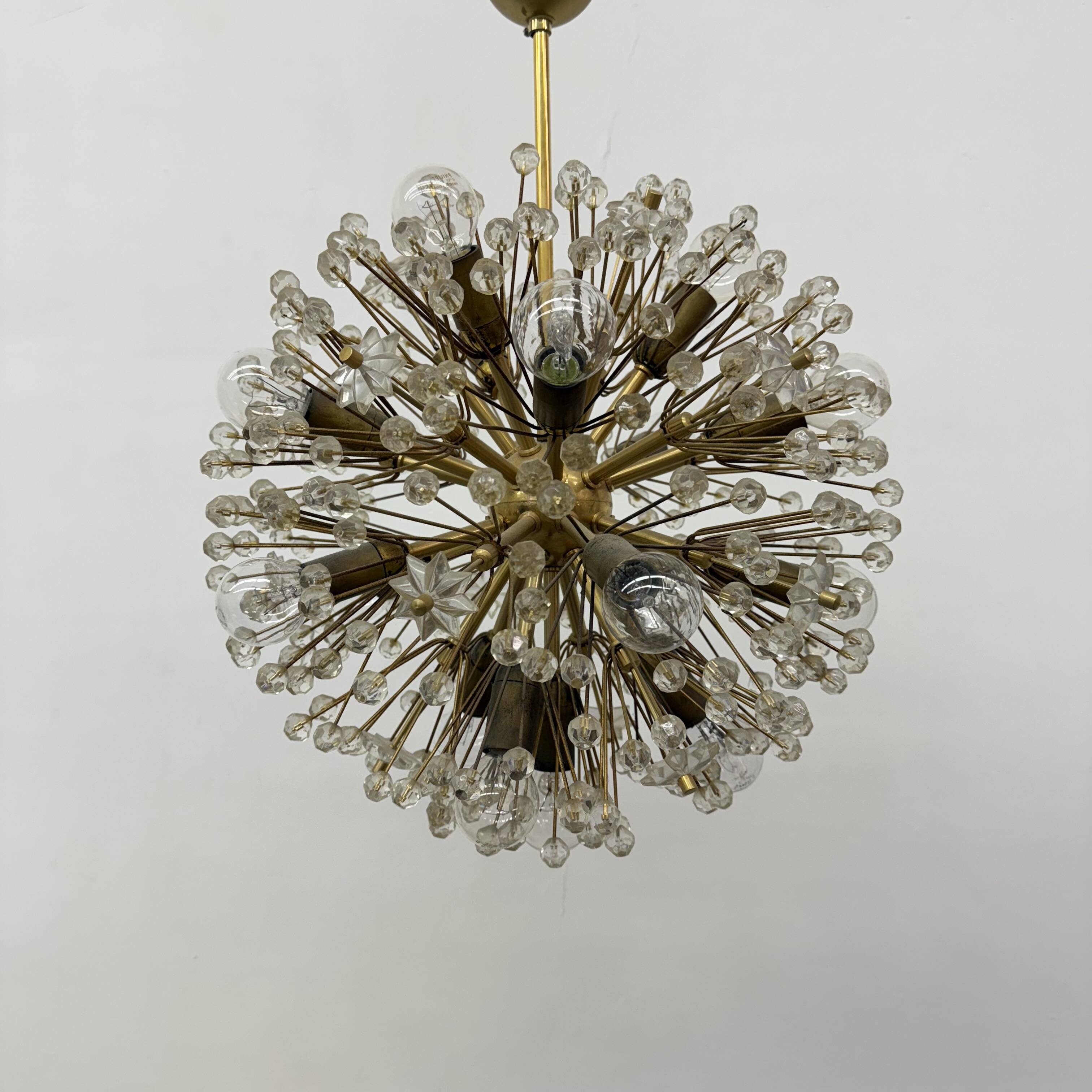 Starburst Brass Chandelier by Emil Stejnar, Austria 1960s