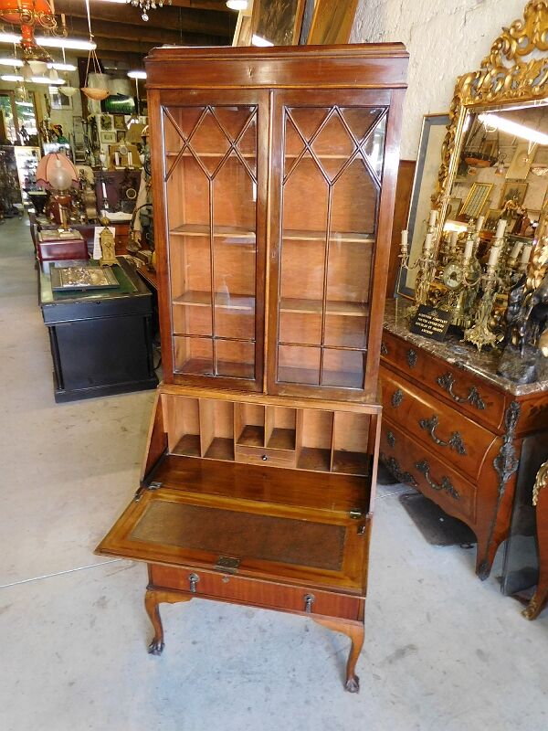 Bureau secretaire vitrine pieds griffes