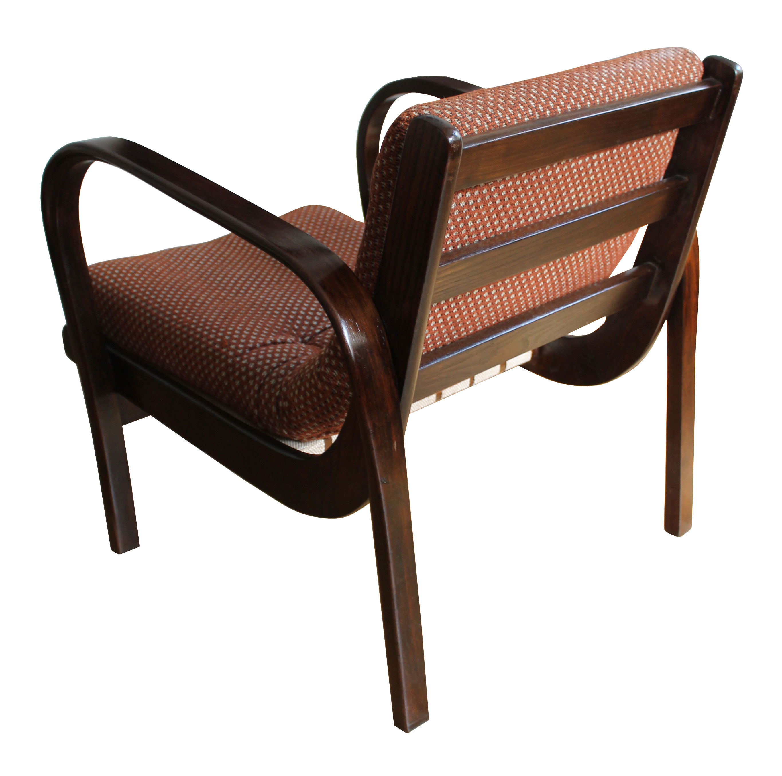 Pair of 1950's armchairs by Kropacek and Kozelka for Interier Praha
