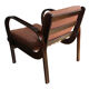 Pair of 1950's armchairs by Kropacek and Kozelka for Interier Praha