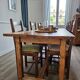 table de ferme pin massif + 6 chaises paillées