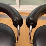Pair of LC7 Charlotte Perriand swivel armchairs - Le Corbusier