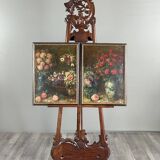 Paintings, Pair of still lifes with flowers by Angelo Zoffoli (1860–1910)