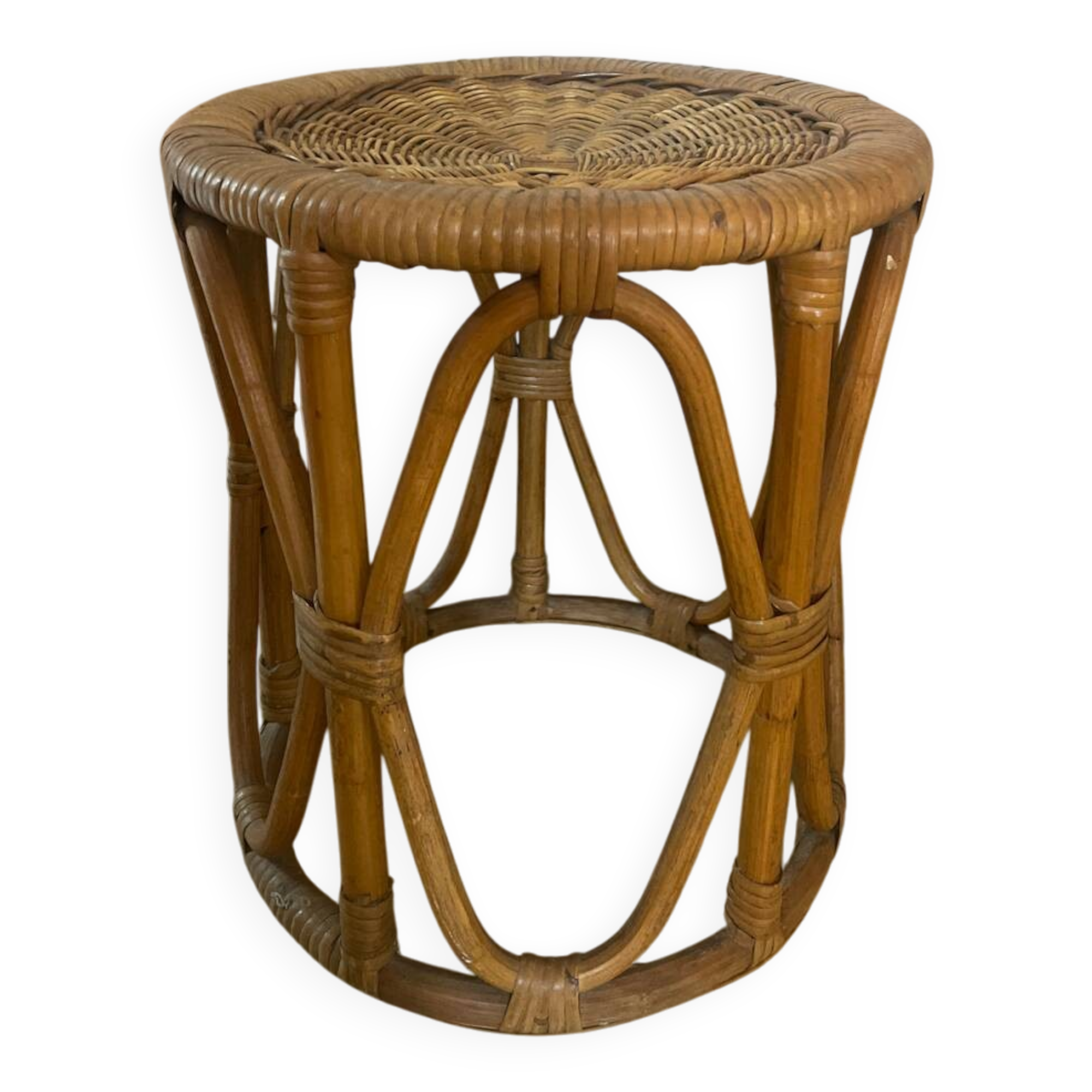 1960s rattan stool