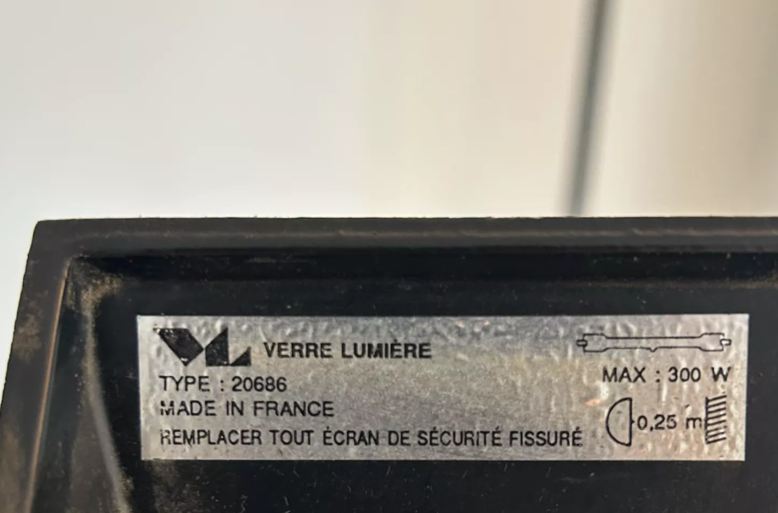 Floor lamp model "206863", Pierre Disderot for Glass and Light, France 1980