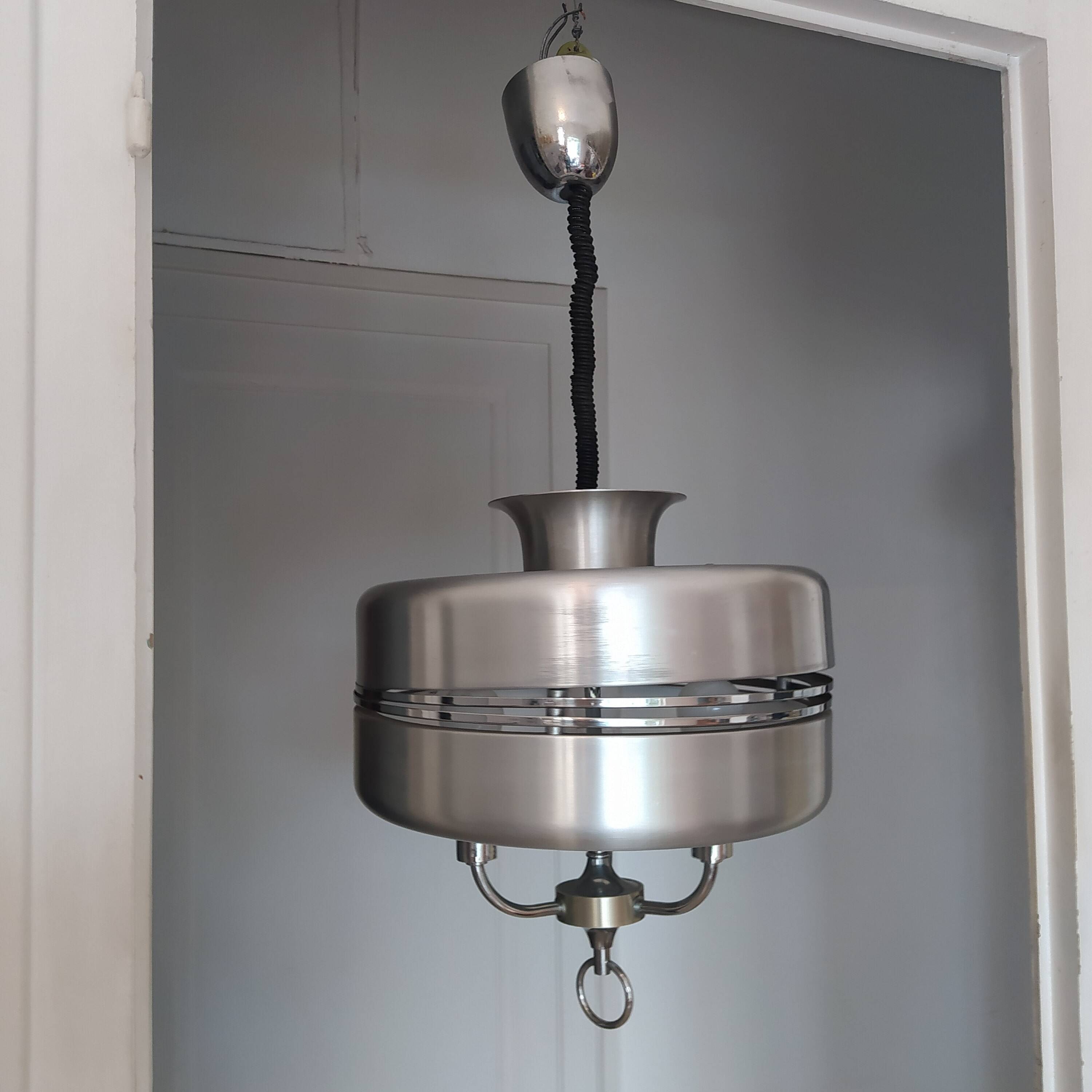 Rolly Space Age chandelier Italian design 1970