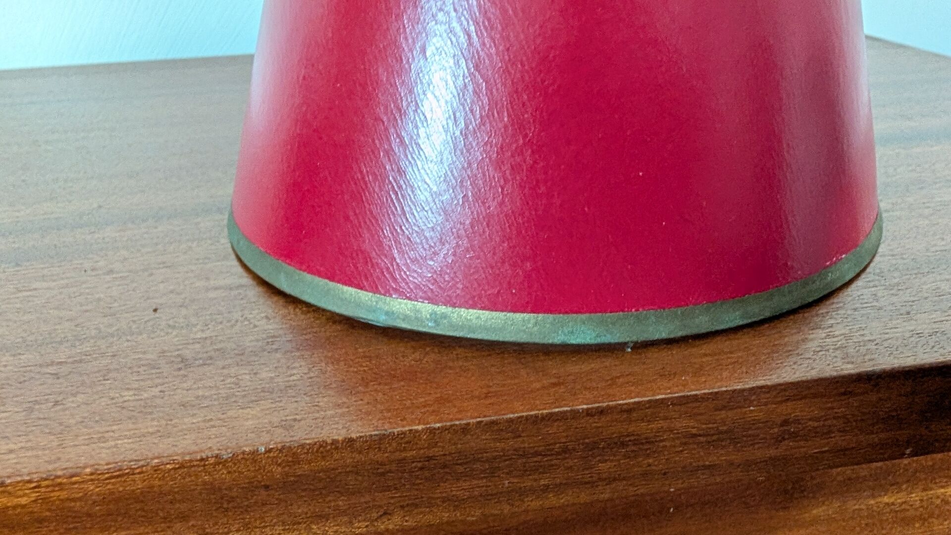Abat-jour rouge opéra, années 60