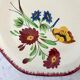 Pie dish Pexonne hand painted model "Ophelia" 40s